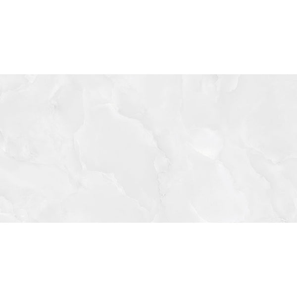 Emola Grey Onyx Effect Polished Porcelain 60x120cm Wall & Floor Tile - TILES Paradise