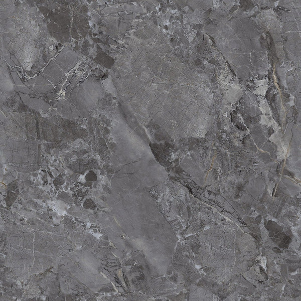 Endless Fontana Nero Marble Effect Matt Porcelain Wall & Floor Tile 60x60cm