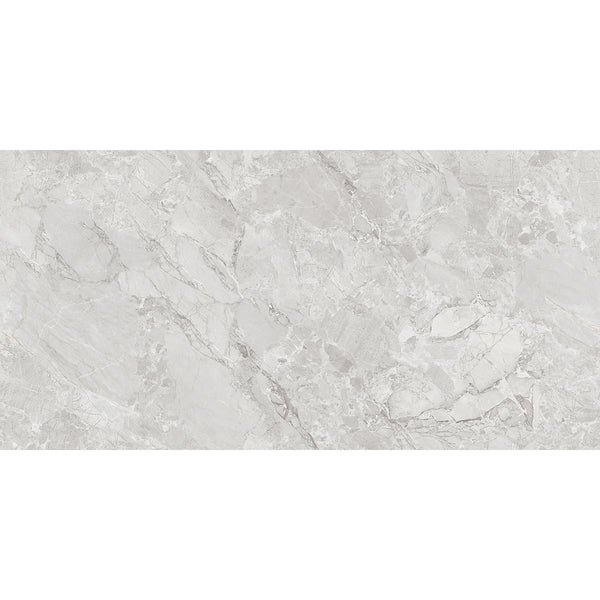 Endless Fontana Bianco Marble Effect Matt Porcelain Wall & Floor Tile 60x120cm