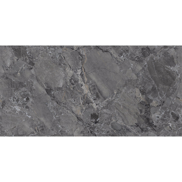 Endless Fontana Nero Marble Effect Matt Porcelain Wall & Floor Tile 60x120cm