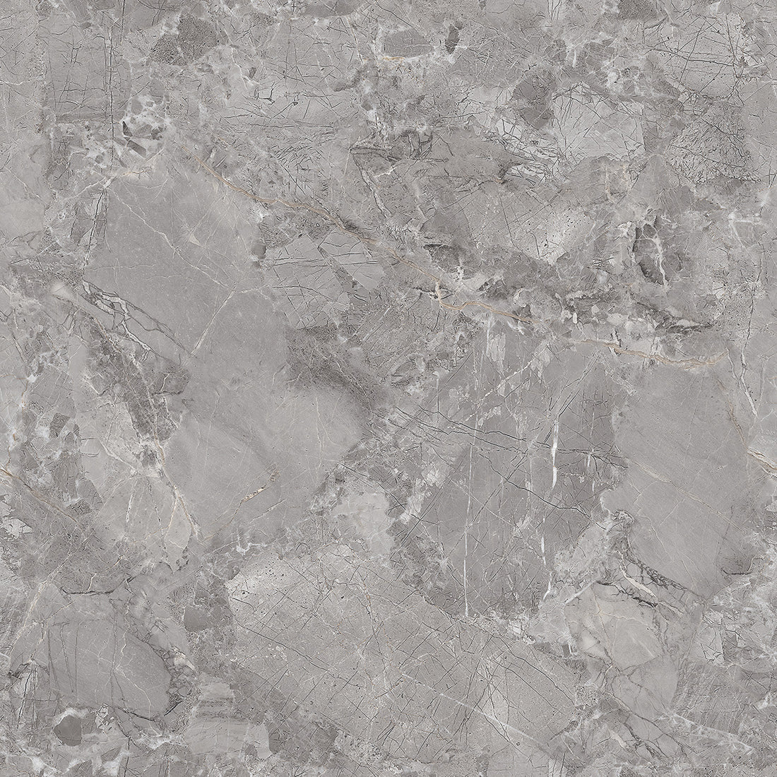 Endless Fontana Silver Marble Effect Matt Porcelain Tile 60x60cm