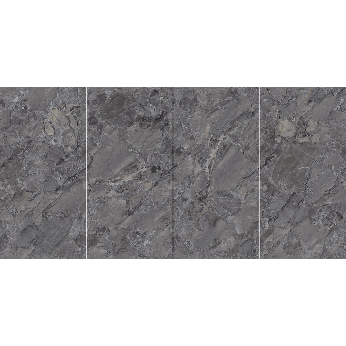 Alhambra Black Matt Anti-Slip Porcelain 60x120cm Kitchen Bathroom Wall Floor Tiles