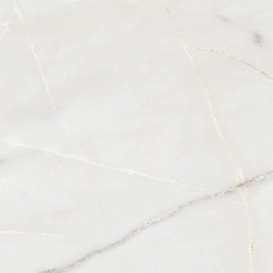 Essenza White Marble Effect Matt Porcelain Wall & Floor Tile 60x60cm - TILES Paradise