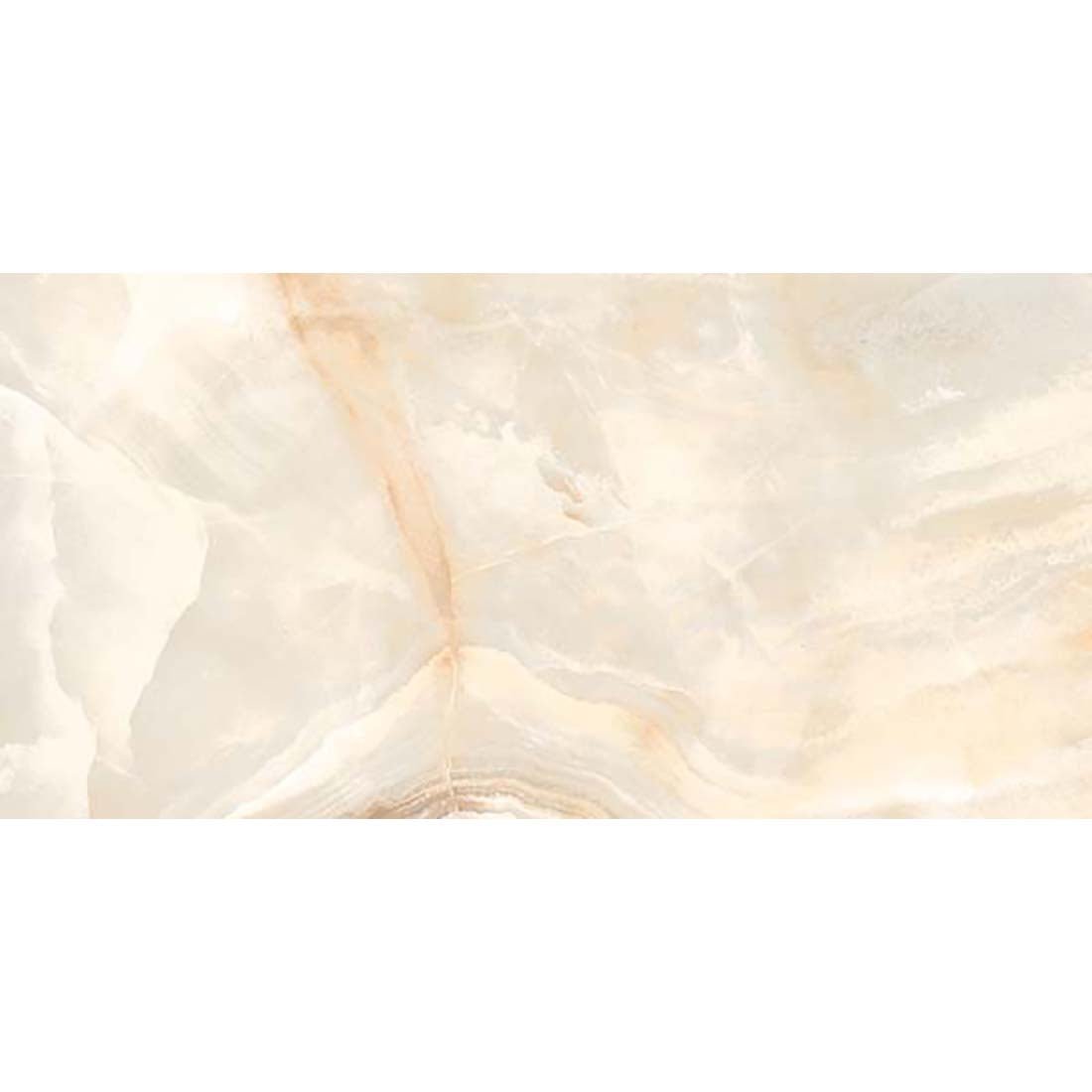 Glacier Onyx Lotus Beige Polished Porcelain 30x60cm Wall & Floor Tile - TILES Paradise