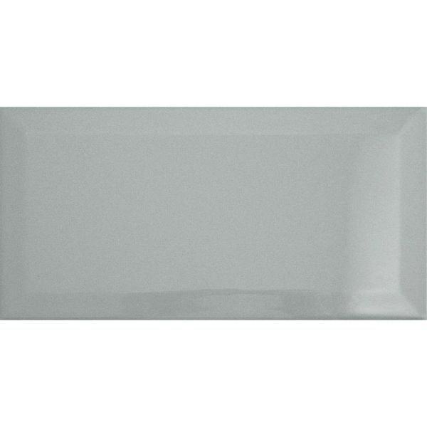 Boomin Grey Gloss 10x20cm Ceramic Metro Tiles