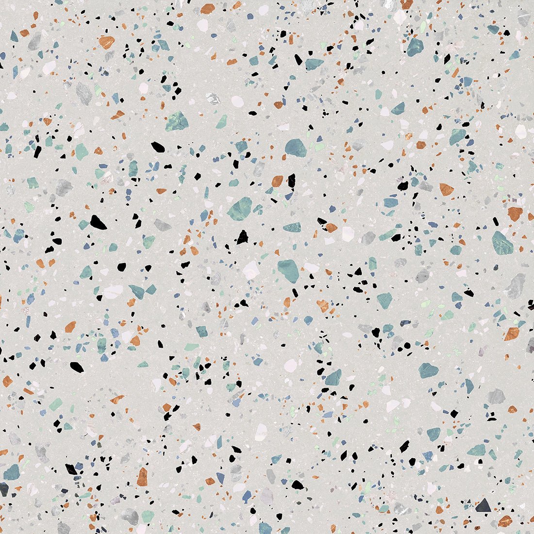 Gobi Terrazzo 60x60cm Bianco Matt Wall and Floor Tile - TILES Paradise