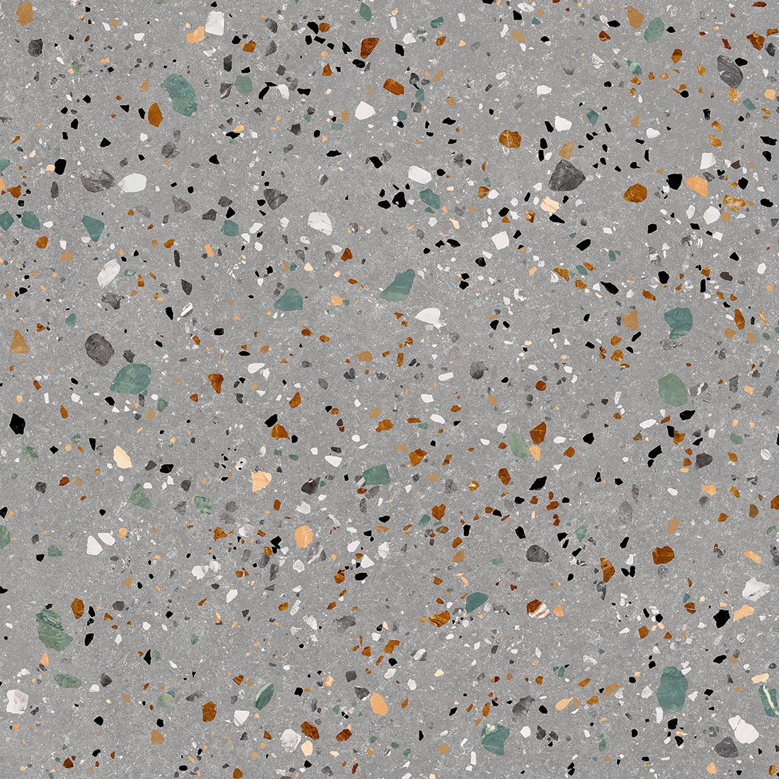 Gobi Terrazzo 60x60cm Grey Matt Wall and Floor Tile - TILES Paradise