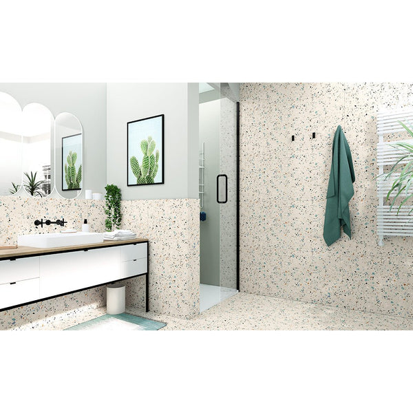 Gobi Terrazzo 60x60cm Nude Matt Wall and Floor Tile