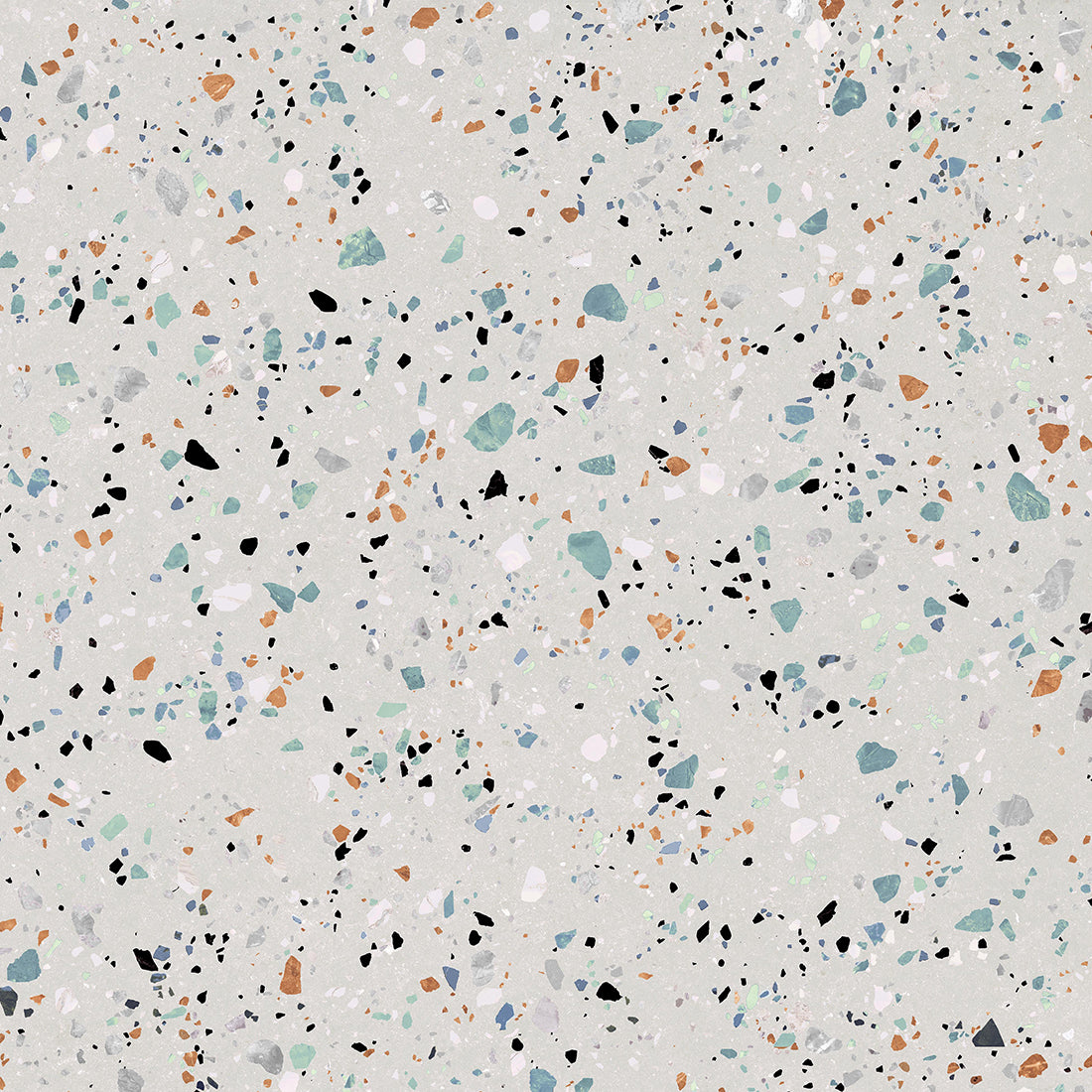 Gobi Terrazzo 60x60cm Bianco Matt Wall and Floor Tile