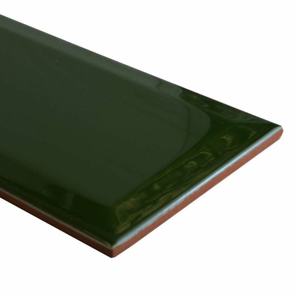 Boomin Verde Green Gloss 10x20cm Ceramic Metro Tiles