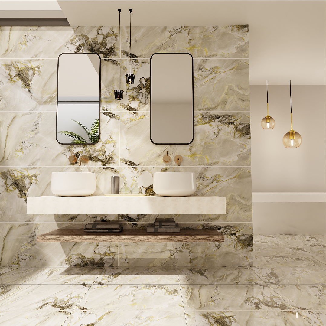 Astro Green Onyx Polished Porcelain 60x120cm Wall & Floor Tile