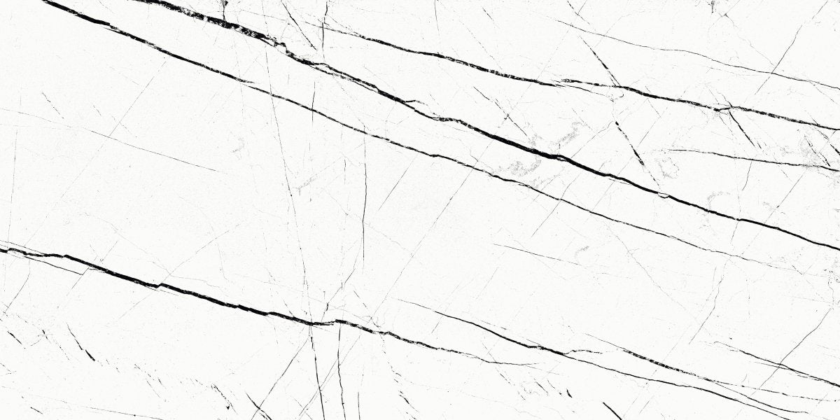 Imperio White Marble Effect Polished Porcelain 60x120cm Wall & Floor Tile - TILES Paradise