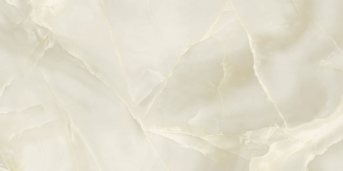 Ivory Pearl Onyx Effect Polished Porcelain 60x120cm Wall & Floor Tile - TILES Paradise