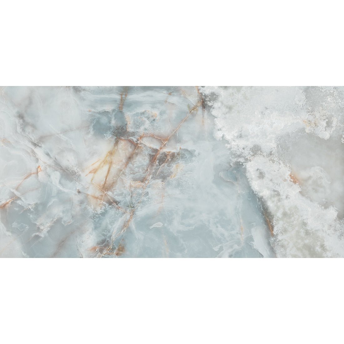 Jewel Onyx Blue 60x120cm Polished Porcelain Wall & Floor Tile - TILES Paradise