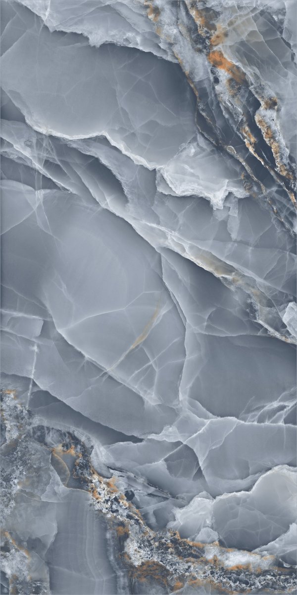 Job Lot : (28 sq.m) Onyx Blue Marble Effect Polished Porcelain 60x120cm Wall and Floor Tile - TILES Paradise