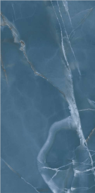 Job Lot: 39 Tiles (28 sq.m) Onyx Real 60x120cm Blue Porcelain Polished Wall & Floor Tile - TILES Paradise