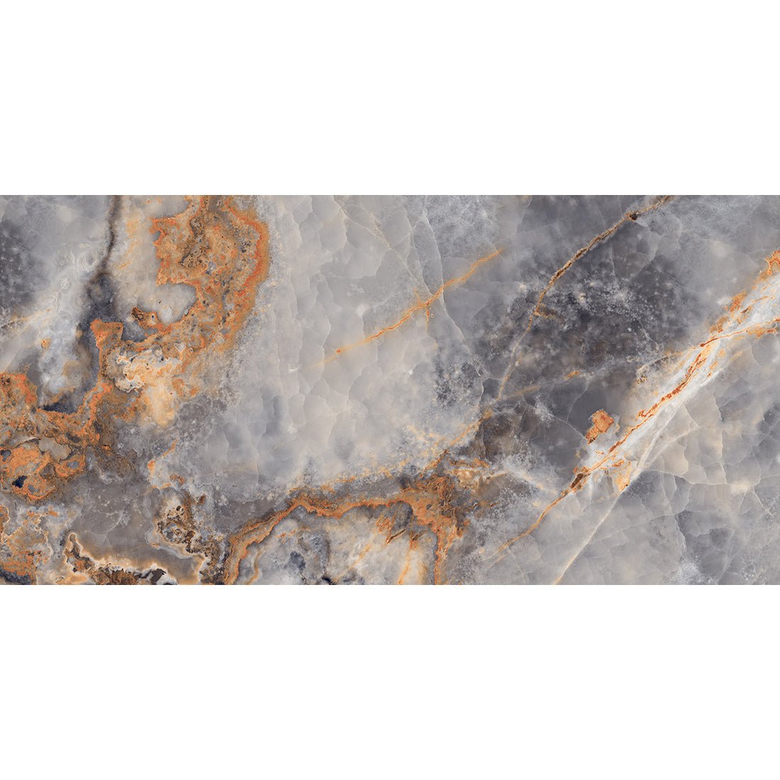 Job Lot: 44 Tiles (32 sq.m) Jewel Onyx Grey 60x120cm Polished Porcelain Wall & Floor Tile - TILES Paradise