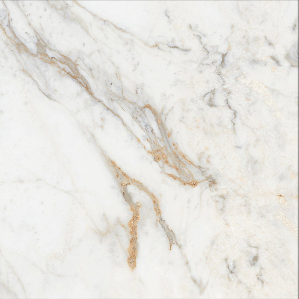 Job Lot: 83 Tiles (30 sq.m) Icon Gold 60x60cm White Polished Porcelain Kitchen Bathroom Wall Floor Tiles