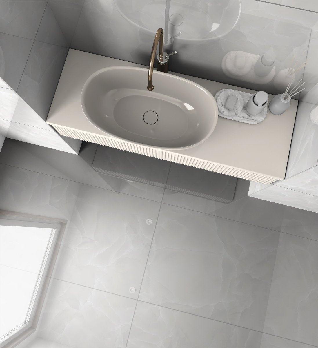 Job Lot Deal: 49 Tiles (35 sq.m) Onyx White Polished Porcelain 60x120cm Kitchen & Bathroom Wall and Floor Tile - TILES Paradise