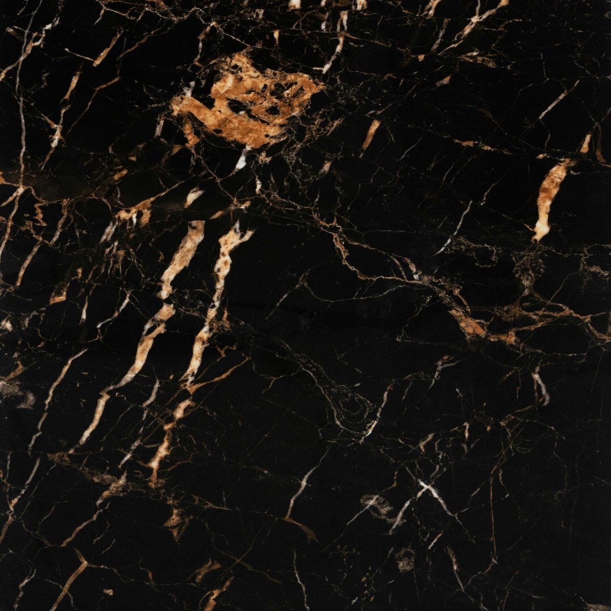 Job Lot Deal: 70 Tiles (25 sq.m) Black & Gold Marble Effect Porcelain Polished 60x60cm Wall & Floor Tile - TILES Paradise