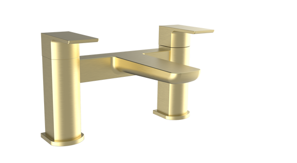 Kalto Brushed Brass Square Bath Filler Tap