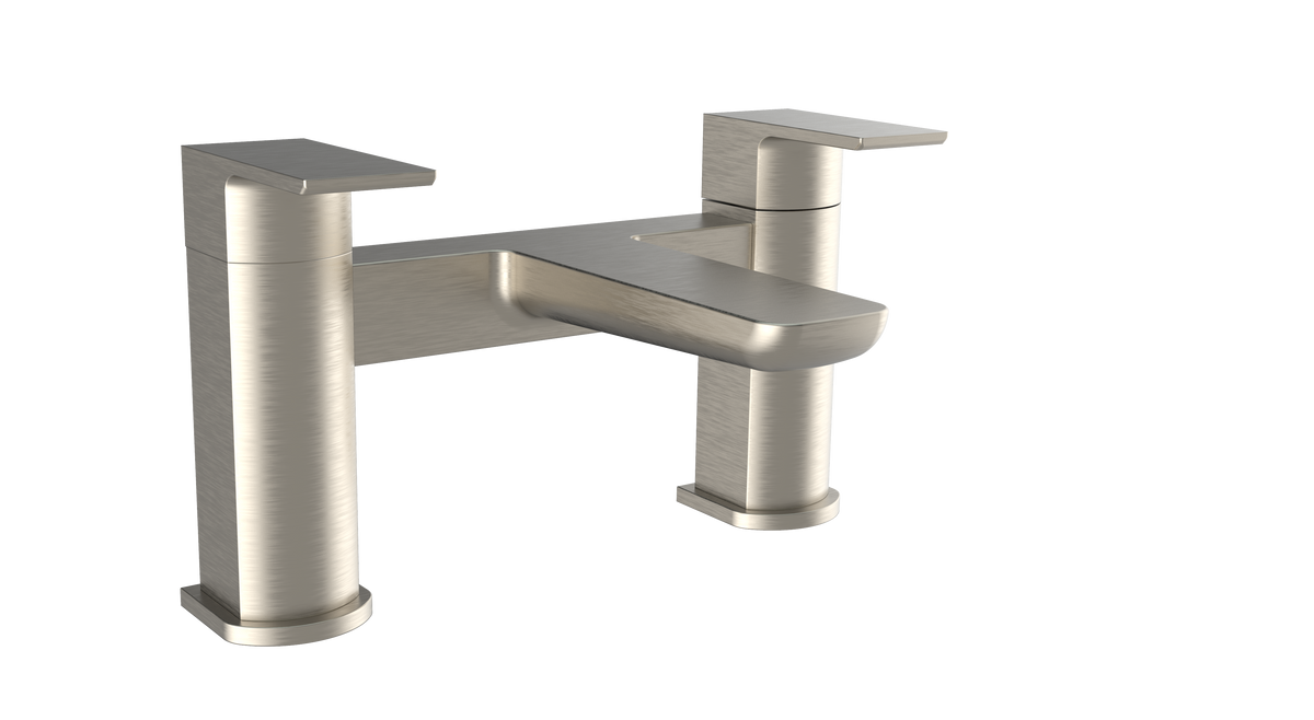 Kalto Brushed Nickel Square Bath Filler Tap