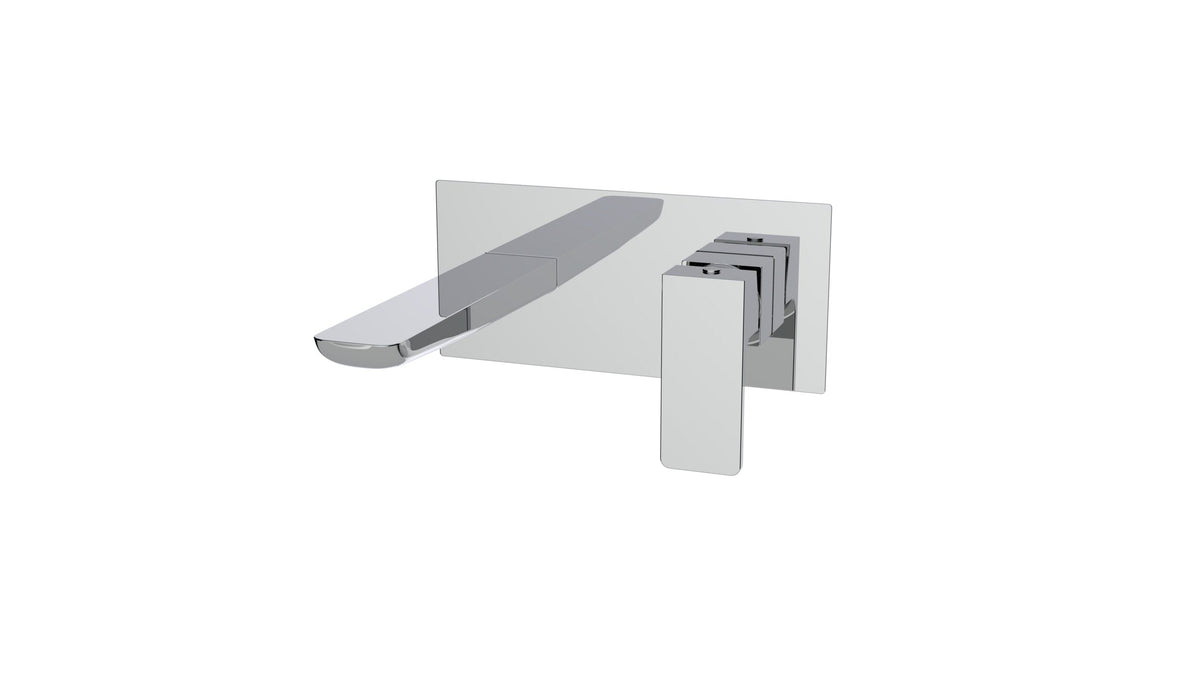Kalto Chrome Square Wall Mounted Basin Mixer Tap