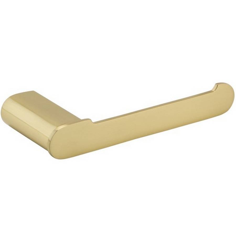 Oriana brushed brass toilet roll holder