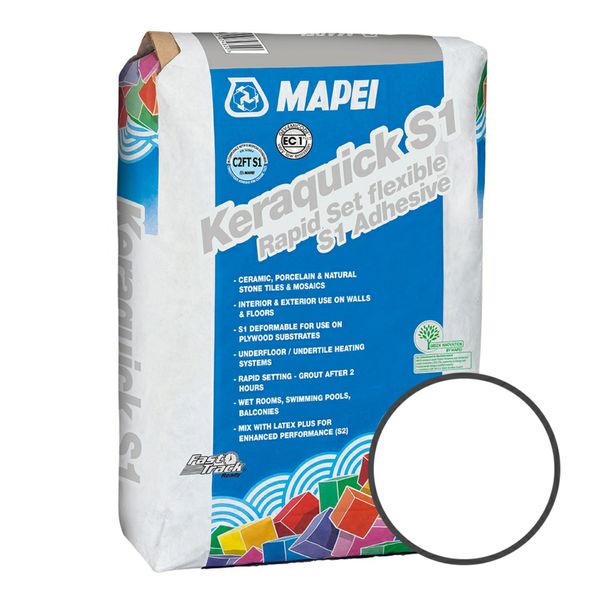 Mapei Keraquick White Rapid Setting Adhesive 20kg