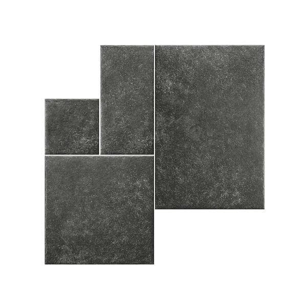 Stone Black Modular Porcelain Matt 100x87cm Wall & Floor Tile