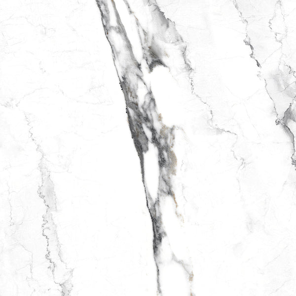Lucina White Polished Porcelain Wall & Floor Tile 60x60cm - TILES Paradise