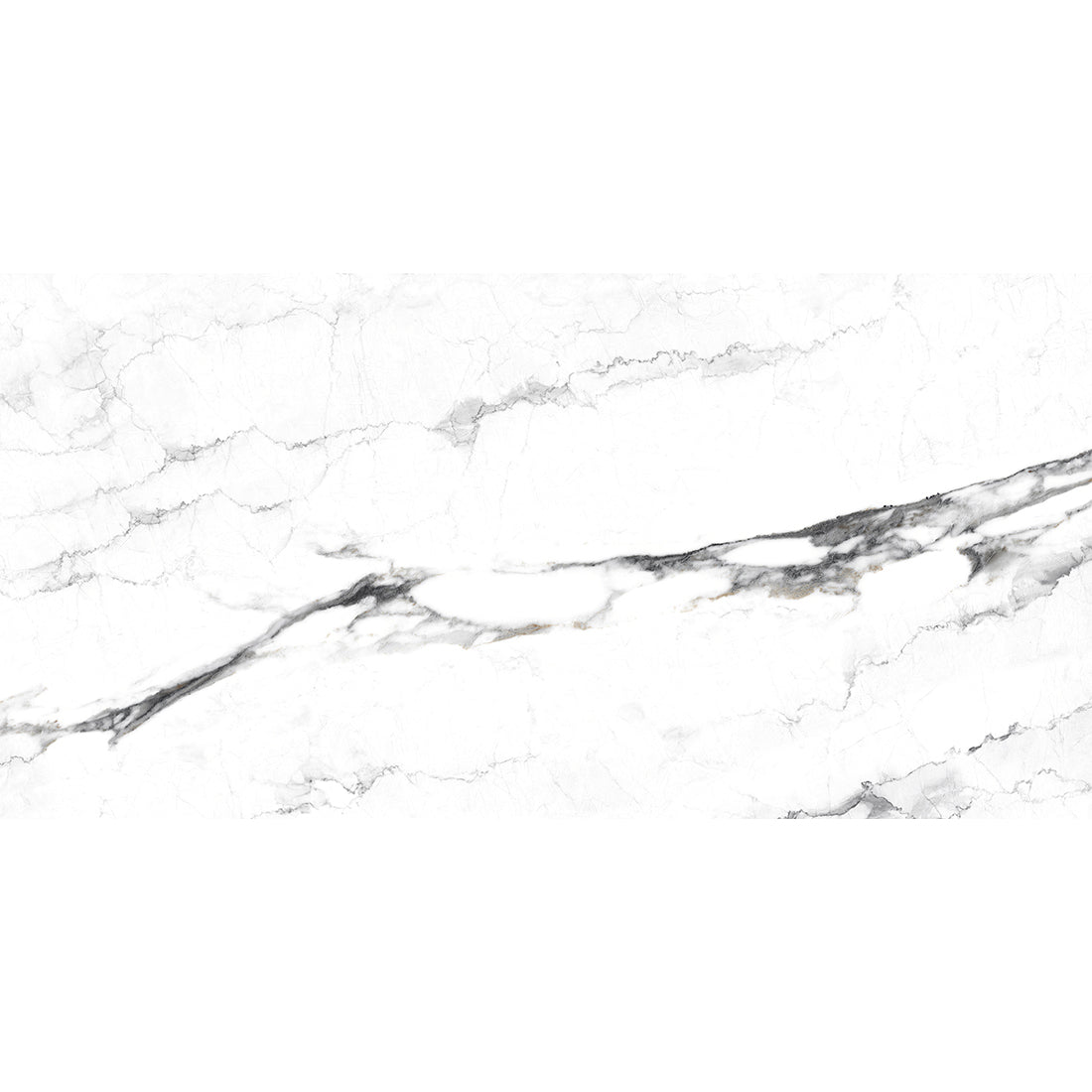 Lucina White Polished Porcelain Tile 60x120cm