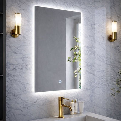 Lumora 800 × 600mm Backlit LED Bathroom Mirror – Tri - Light, Anti - Fog & Touch Control - TILES Paradise