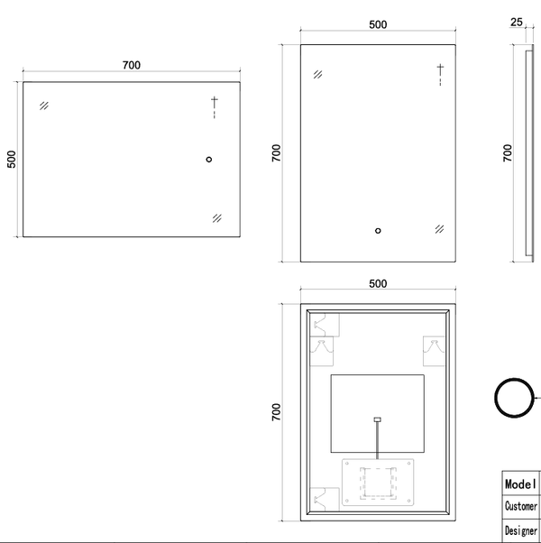 Lumora 800 × 600mm Backlit LED Bathroom Mirror – Tri-Light, Anti-Fog & Touch Control