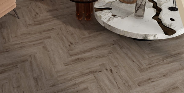 Luxura Seagrove Oak SPC Click Vinyl Flooring - 640x128mm | 6.5mm Herringbone