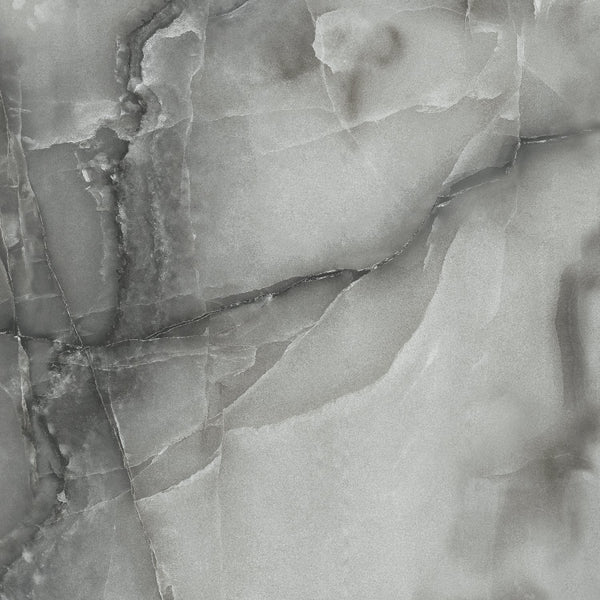 Pallet Deal: 57m² (158 Tiles) Makrana Dark Grey 60x60cm Polished Porcelain Wall and Floor Tile