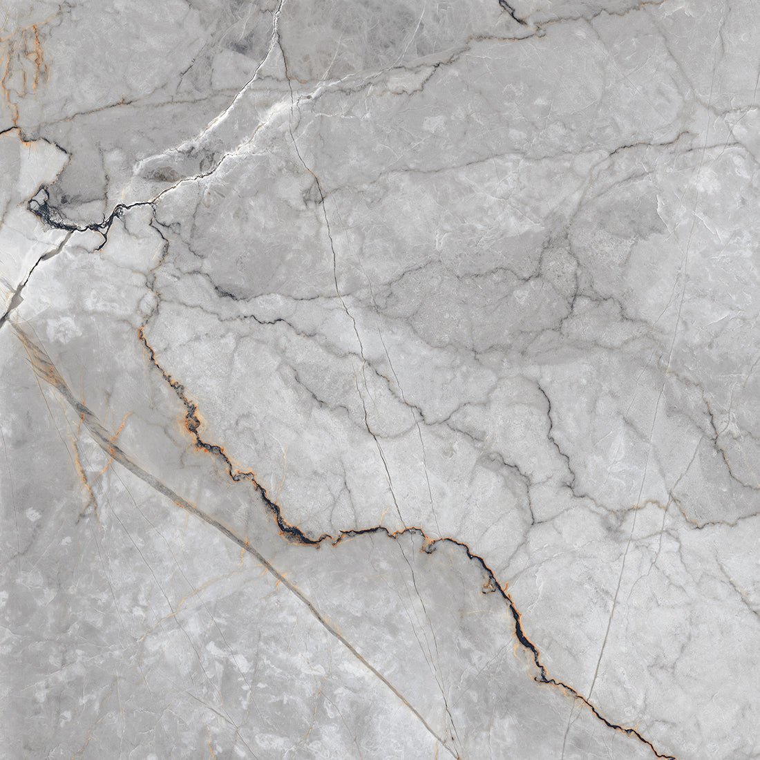 Sylvan Dark Grey Marble Essence 60x60cm Matt Anti-Slip Porcelain Wall & Floor Tile