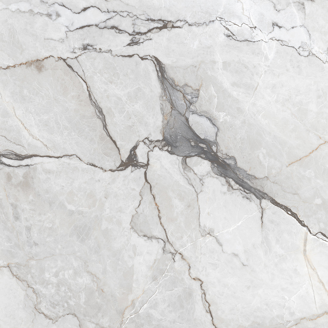 Sylvan Light Grey Marble Essence 60x60cm Matt Anti-Slip Porcelain Wall & Floor Tile