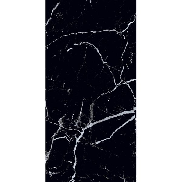 Marquina Black & White Polished Porcelain 60x120cm Wall and Floor Tiles