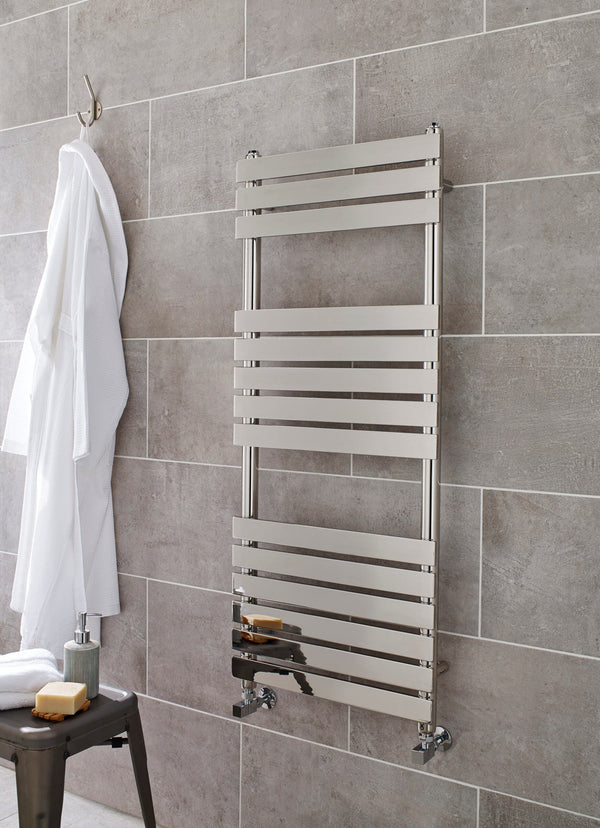 Memora Chrome Designer Heated Towel Rail – 1200x600mm