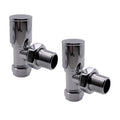 Modern Manual Radiator Valves 15mm (Pair) – Chrome