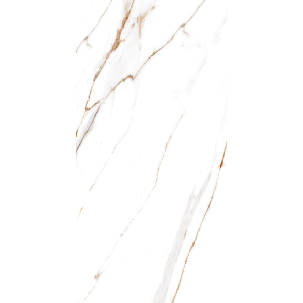 Munich Brown Marble Effect 60x120cm Polished Porcelain Wall and Floor Tile - TILES Paradise