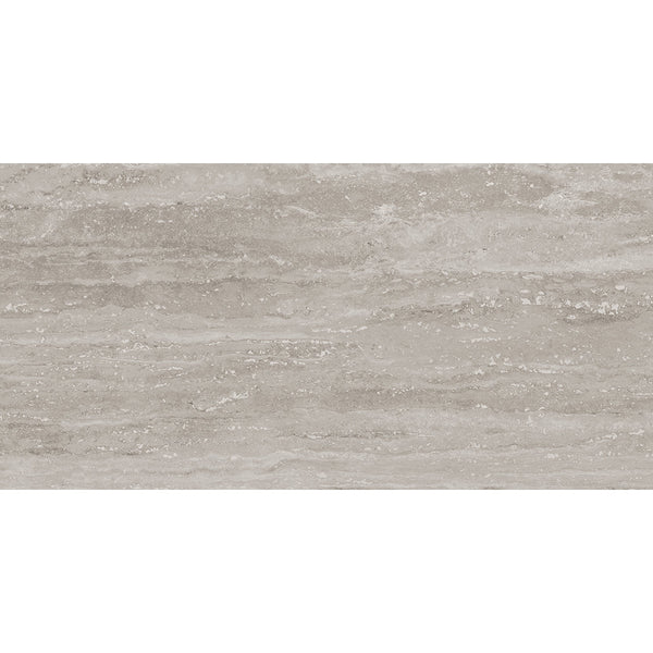 Mystical Gris Travertine Effect Vein Cut Matt Porcelain Wall & Floor Tile 60x120cm - TILES Paradise