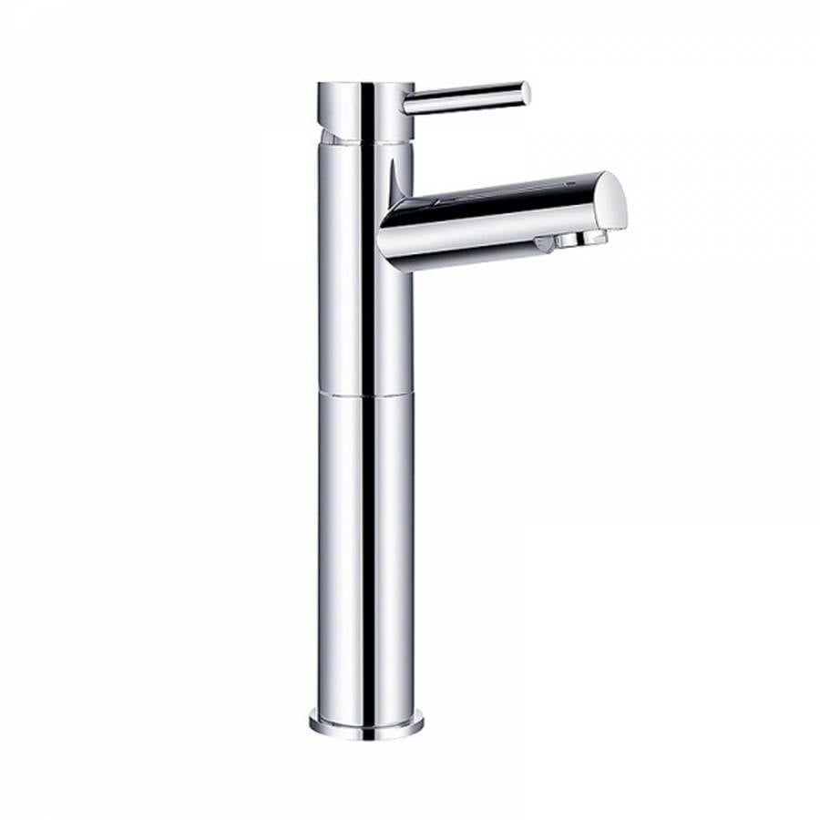 Norvia Chrome Round Tall Hi-Rise Basin Mixer Tap