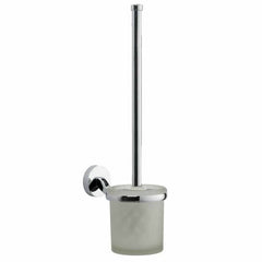 Norvia Chrome Round Toilet Brush & Holder