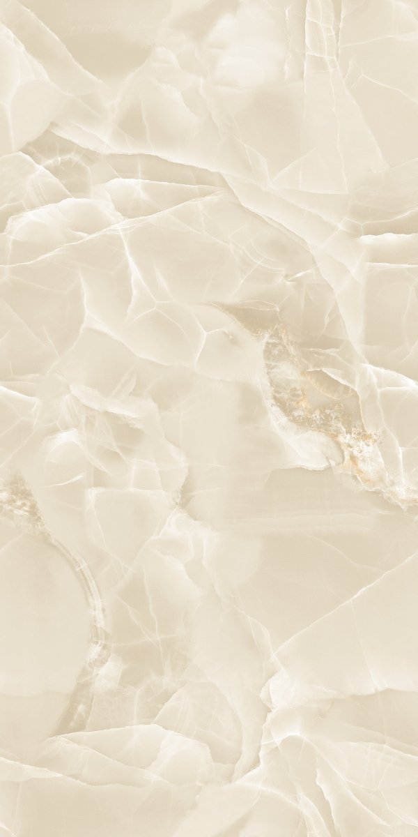 Onyx Cream Marble Effect Polished Porcelain 60x120cm Wall and Floor Tile - TILES Paradise