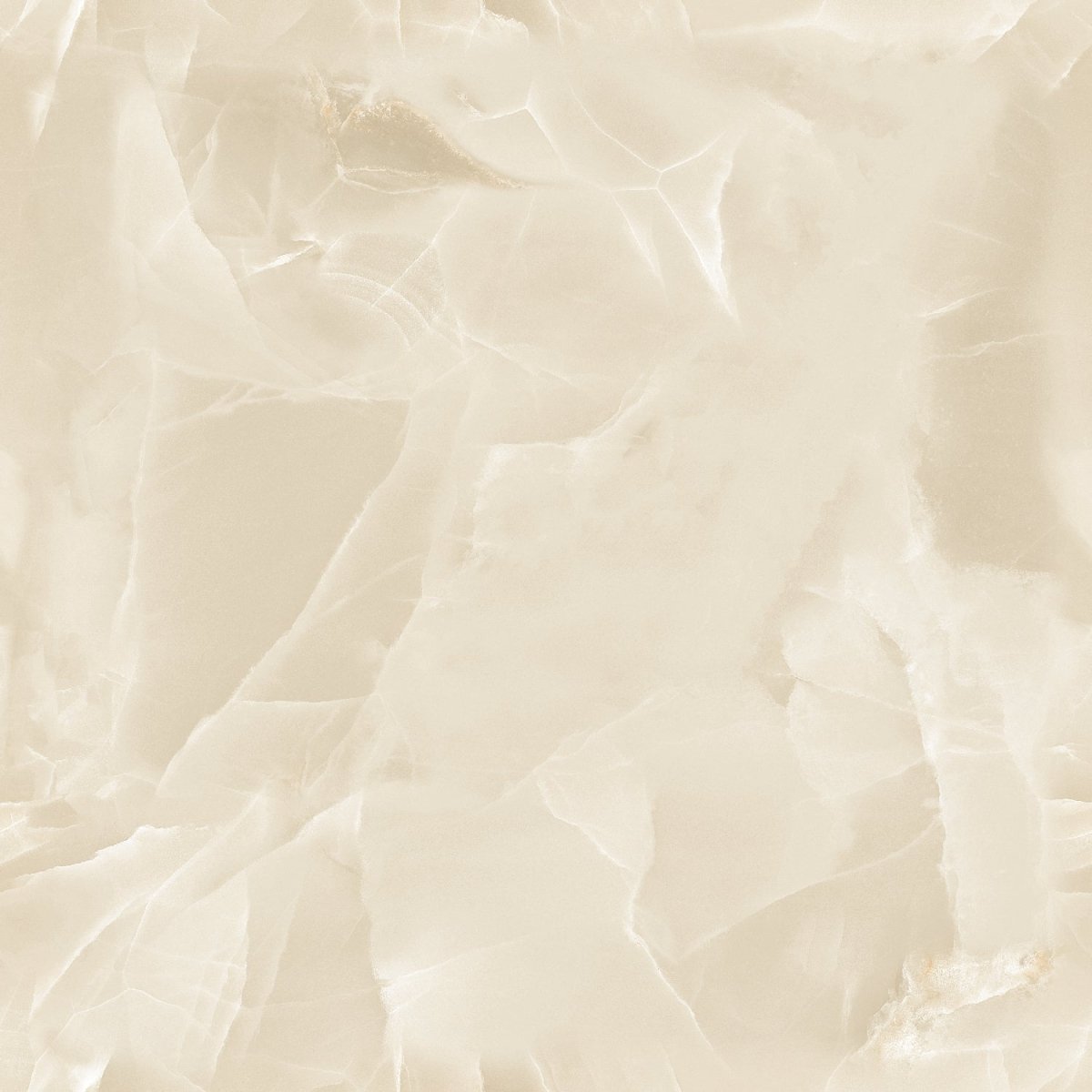 Onyx Cream Marble Effect Polished Porcelain 60x60cm Wall and Floor Tile - TILES Paradise