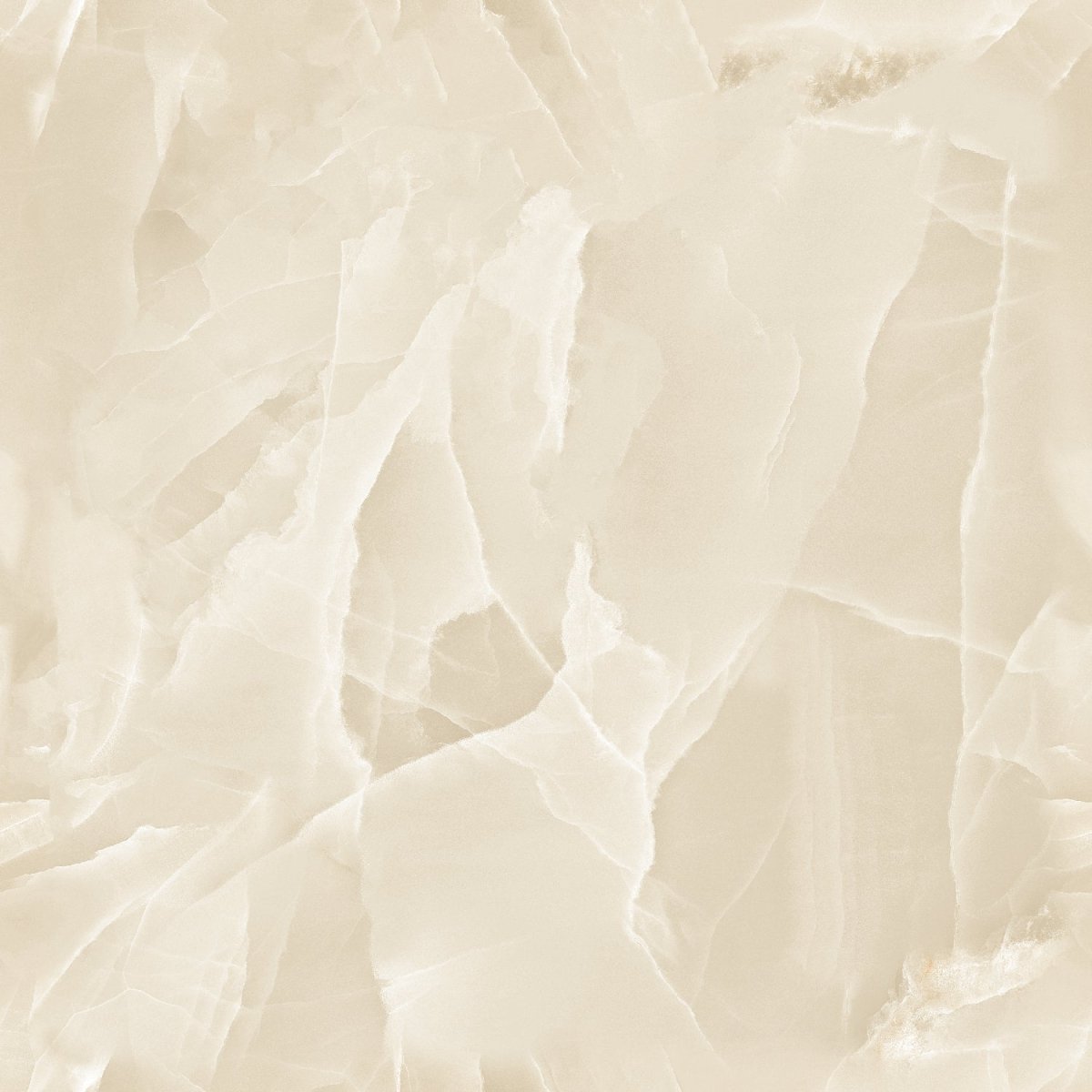 Onyx Cream Marble Effect Polished Porcelain 60x60cm Wall and Floor Tile - TILES Paradise