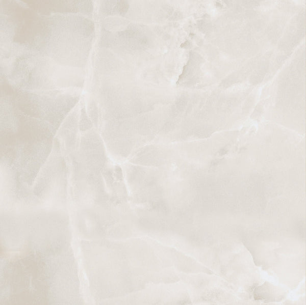 Onyx Ivory Cream Polished 60x60cm Porcelain Wall and Floor Tile