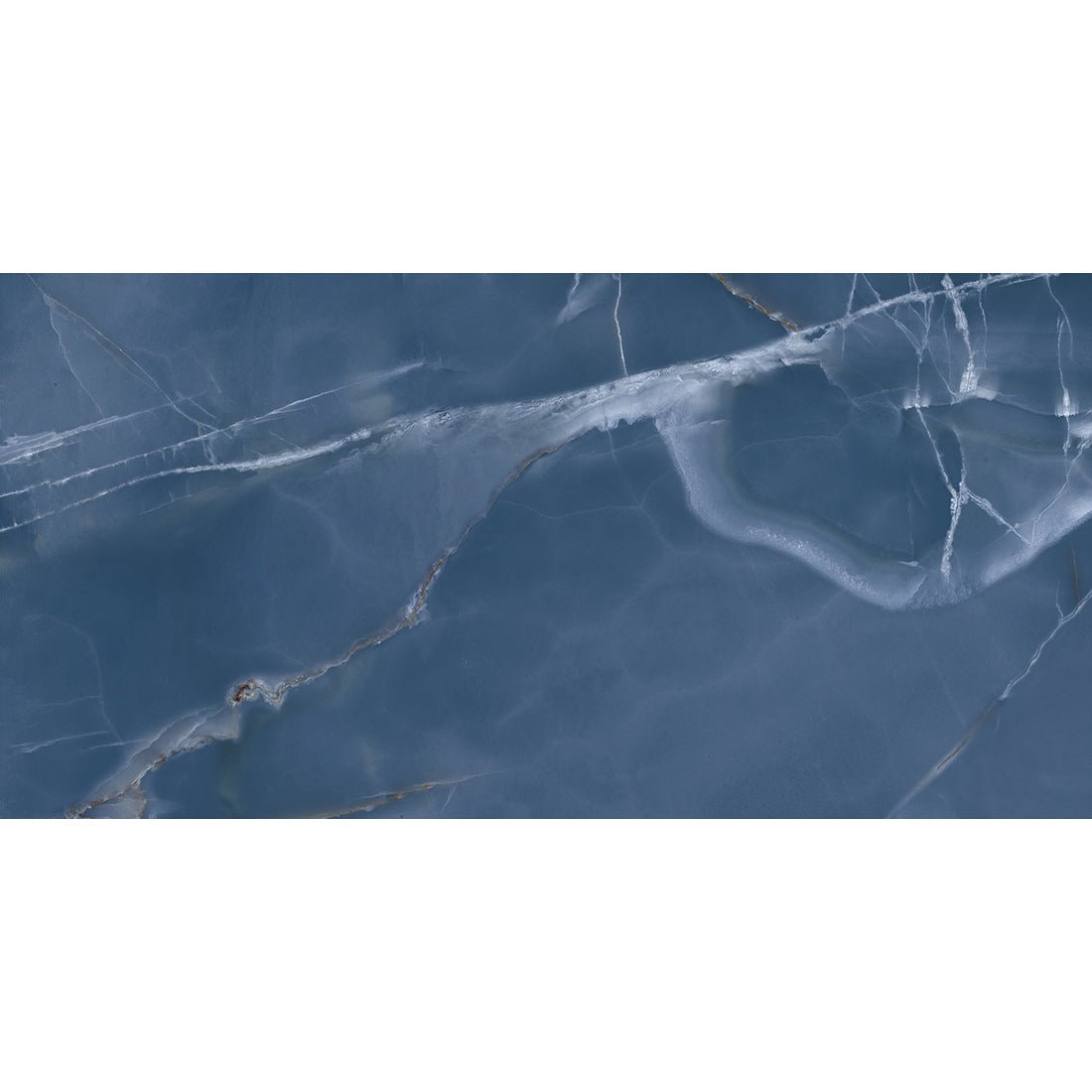 Onyx Real Porcelain 60x120cm Blue Polished Wall & Floor Tile - TILES Paradise